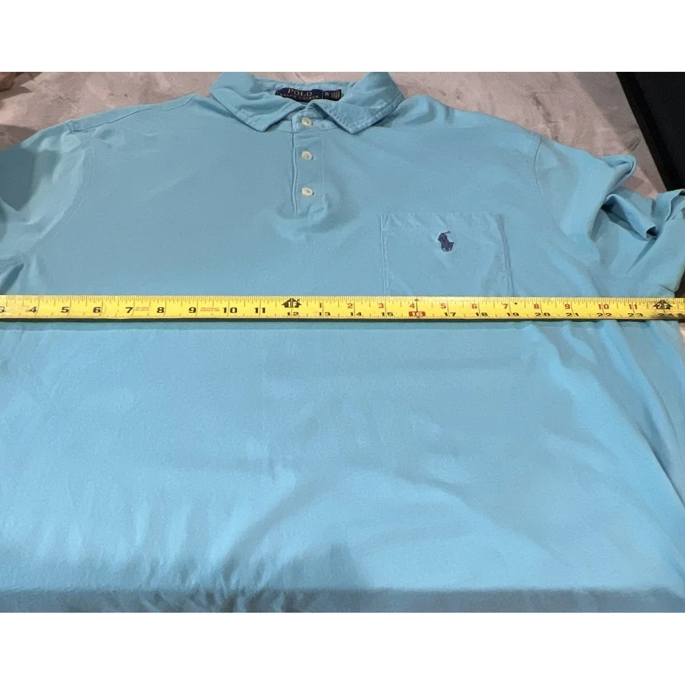 Ralph Lauren Polo Adult XL Short Sleeve Shirt Classic Fit Blue Mens‎